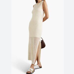 Rag & Bone Riley Crochet-Knit Maxi Dress, Ecru